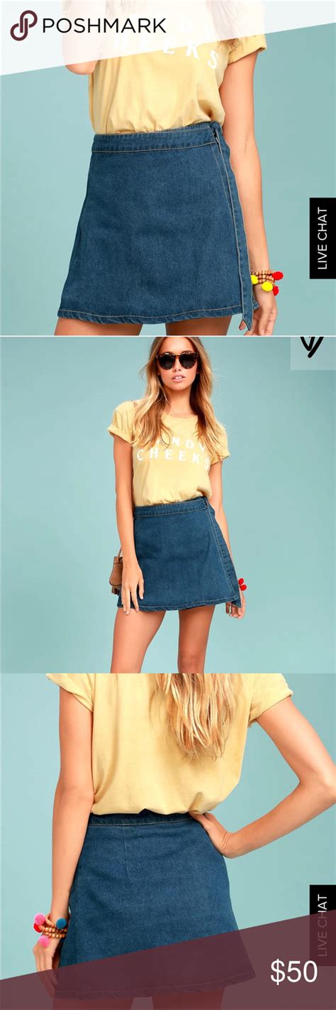 lulus skirts|lulus denim skirt.